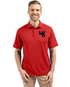 Western Kentucky Hilltoppers College Vault Cutter & Buck Virtue Eco Pique Recycled Mens Polo Red Front Thumbnail Image