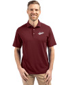 New Mexico State Aggies College Vault Cutter & Buck Virtue Eco Pique Recycled Mens Polo Bordeaux Front Thumbnail Image