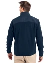 Gonzaga Bulldogs College Vault Cutter & Buck Cascade Eco Fleece Mens Full Zip Jacket Navy Blue Back Thumbnail Image