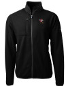 Louisville Cardinals College Vault Cutter & Buck Cascade Eco Fleece Mens Full Zip Jacket Black Mannequin Thumbnail Image