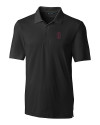 View image 3: Southern Illinois Salukis College Vault Cutter & Buck Forge Stretch Mens Big and Tall Polo Black Mannequin
