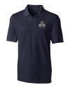 Utah State Aggies College Vault Cutter & Buck Forge Stretch Mens Big and Tall Polo Liberty Navy Mannequin Thumbnail Image