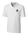 Utah State Aggies College Vault Cutter & Buck Forge Stretch Mens Big and Tall Polo White Mannequin Thumbnail Image