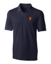 Virginia Hoos College Vault Cutter & Buck Forge Stretch Mens Big and Tall Polo Liberty Navy Mannequin Thumbnail Image