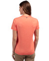 Illinois Fighting Illini Cutter & Buck Forge Eco Heathered Stretch Womens Blade Top College Orange Heather Back Thumbnail Image