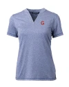 Gonzaga Bulldogs College Vault Cutter & Buck Forge Eco Heathered Stretch Womens Blade Top Indigo Heather Mannequin Thumbnail Image