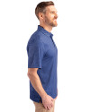 Villanova Wildcats Cutter & Buck Pike Banner Print Stretch Mens Big & Tall Polo Navy Blue Side Thumbnail Image