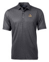 LSU Tigers Cutter & Buck Pike Banner Print Stretch Mens Big & Tall Polo Black Mannequin Thumbnail Image