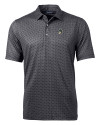 View image 3: Michigan State Spartans College Vault Cutter & Buck Pike Banner Print Stretch Mens Big & Tall Polo Black Mannequin