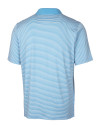 View image 4: Ole Miss Rebels College Vault Cutter & Buck Forge Tonal Stripe Stretch Mens Big and Tall Polo Atlas Light Blue Mannequin Back