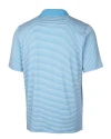 Tulane Green Wave College Vault Cutter & Buck Forge Tonal Stripe Stretch Mens Big and Tall Polo Atlas Light Blue Mannequin Back Thumbnail Image