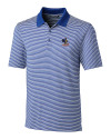 Delaware Fightin' Blue Hens College Vault Cutter & Buck Forge Tonal Stripe Stretch Mens Big and Tall Polo Tour Blue Mannequin Thumbnail Image