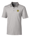 Missouri Tigers College Vault Cutter & Buck Forge Tonal Stripe Stretch Mens Big and Tall Polo Polished Medium Gray Mannequin Thumbnail Image