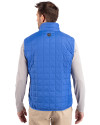 Fresno State Bulldogs College Vault Cutter & Buck Rainier PrimaLoft® Mens Eco Insulated Full Zip Puffer Vest Royal Back Thumbnail Image