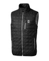 Southern Illinois Salukis College Vault Cutter & Buck Rainier PrimaLoft® Mens Eco Insulated Full Zip Puffer Vest Black Mannequin Thumbnail Image