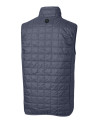 Old Dominion Monarchs College Vault Cutter & Buck Rainier PrimaLoft® Mens Eco Insulated Full Zip Puffer Vest Anthracite Melange Mannequin Back Thumbnail Image