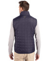 Old Dominion Monarchs College Vault Cutter & Buck Rainier PrimaLoft® Mens Eco Insulated Full Zip Puffer Vest Dark Navy/Silver Back Thumbnail Image