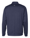 Utah State Aggies College Vault Cutter & Buck Stealth Heathered Quarter Zip Mens Pullover Liberty Navy Mannequin Back Thumbnail Image