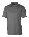 FIU Panthers College Vault Cutter & Buck Forge Heathered Stretch Mens Polo Charcoal Heather Mannequin Thumbnail Image