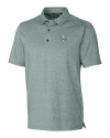 View image 7: Tulane Green Wave College Vault Cutter & Buck Forge Heathered Stretch Mens Polo Hunter Heather Mannequin
