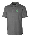 View image 3: Marshall Thundering Herd College Vault Cutter & Buck Forge Heathered Stretch Mens Polo Charcoal Heather Mannequin