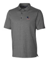 Delaware Fightin' Blue Hens College Vault Cutter & Buck Forge Heathered Stretch Mens Polo Charcoal Heather Mannequin Thumbnail Image