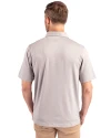 Delaware Fightin' Blue Hens College Vault Cutter & Buck Forge Heathered Stretch Mens Polo Polished Heather Back Thumbnail Image