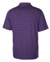 Texas Christian Horned Frogs College Vault Cutter & Buck Forge Pencil Stripe Stretch Mens Polo College Purple Mannequin Back Thumbnail Image