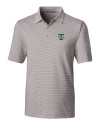 Tulane Green Wave College Vault Cutter & Buck Forge Pencil Stripe Stretch Mens Polo Polished Medium Gray Mannequin Thumbnail Image
