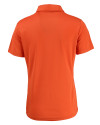 View image 10: Virginia Tech Hokies College Vault Cutter & Buck Prospect Recycled Featherlight Stretch Womens Polo College Orange Mannequin Back