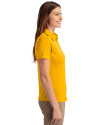 Grambling Tigers College Vault Cutter & Buck Prospect Eco Textured Stretch Recycled Womens Short Sleeve Polo College Gold Side Thumbnail Image