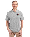 Florida State Seminoles College Vault Cutter & Buck Virtue Eco Pique Botanical Print Recycled Mens Polo Black Front Thumbnail Image