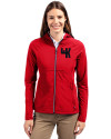 Western Kentucky Hilltoppers College Vault Cutter & Buck Adapt Eco Knit Hybrid Recycled Womens Full Zip Jacket Red Front Thumbnail Image
