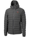 Louisville Cardinals College Vault Cutter & Buck Mission Ridge Repreve® Eco Insulated Mens Puffer Jacket Elemental Grey Mannequin Thumbnail Image