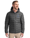 Northern Arizona Lumberjacks College Vault Cutter & Buck Mission Ridge Repreve® Eco Insulated Mens Puffer Jacket Elemental Grey Front Thumbnail Image