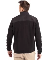 Grambling Tigers College Vault Cutter & Buck Cascade Eco Sherpa Mens Big & Tall Fleece Jacket Black Back Thumbnail Image