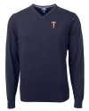 Minnesota Twins Cutter & Buck Lakemont Tri-Blend Mens V-Neck Pullover Sweater Liberty Navy Mannequin Thumbnail Image