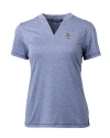 Minnesota Twins Stars & Stripes Cutter & Buck Forge Eco Heathered Stretch Womens Blade Top Indigo Heather Mannequin Thumbnail Image
