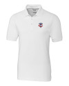 Minnesota Twins Cutter & Buck Advantage Eco Tri-Blend Pique Mens Big and Tall Polo White Mannequin Thumbnail Image