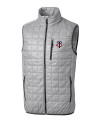 Minnesota Twins Cutter & Buck Rainier PrimaLoft® Mens Eco Insulated Full Zip Puffer Vest Polished Medium Gray Mannequin Thumbnail Image