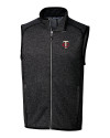 Minnesota Twins Cutter & Buck Mainsail Sweater-Knit Mens Full Zip Vest Charcoal Heather Mannequin Thumbnail Image