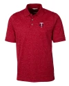 Minnesota Twins Cutter & Buck Advantage Tri-Blend Space Dye Mens Polo Dark Cardinal Red Mannequin Thumbnail Image