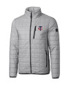 Minnesota Twins Cutter & Buck Rainier PrimaLoft® Mens Eco Insulated Full Zip Puffer Jacket Polished Medium Gray Mannequin Thumbnail Image