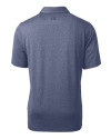 Minnesota Twins Stars & Stripes Cutter & Buck Forge Heathered Stretch Mens Polo Indigo Heather Mannequin Back Thumbnail Image