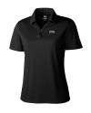TCU Horned Frogs Cutter & Buck Genre Textured Solid Womens Polo Black Mannequin Thumbnail Image