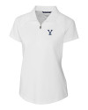 Yale Bulldogs Cutter & Buck Forge Stretch Womens Short Sleeve Polo White Mannequin Thumbnail Image