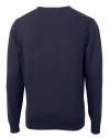 Yale Bulldogs Cutter & Buck Lakemont Tri-Blend Mens Big and Tall V-Neck Pullover Sweater Liberty Navy Mannequin Back Thumbnail Image