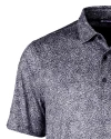 DePaul Blue Demons Cutter & Buck Pike Constellation Print Stretch Mens Polo Black Mannequin Thumbnail Image