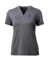 Memphis Tigers Cutter & Buck Forge Eco Heathered Stretch Womens Blade Top Charcoal Heather Mannequin Thumbnail Image