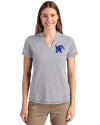 Memphis Tigers Cutter & Buck Forge Eco Heathered Stretch Womens Blade Top Polished Heather Front Thumbnail Image
